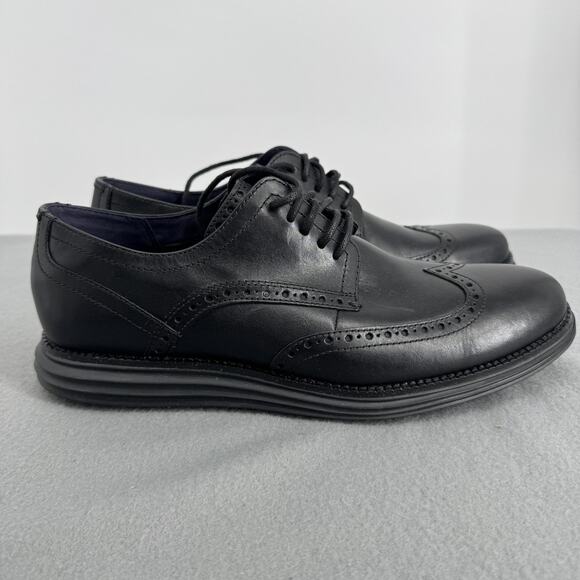 Cole Haan OriginalGrand Wingtip Oxford Shoes Mens Size 10.5 Black Leather Dress main image 6